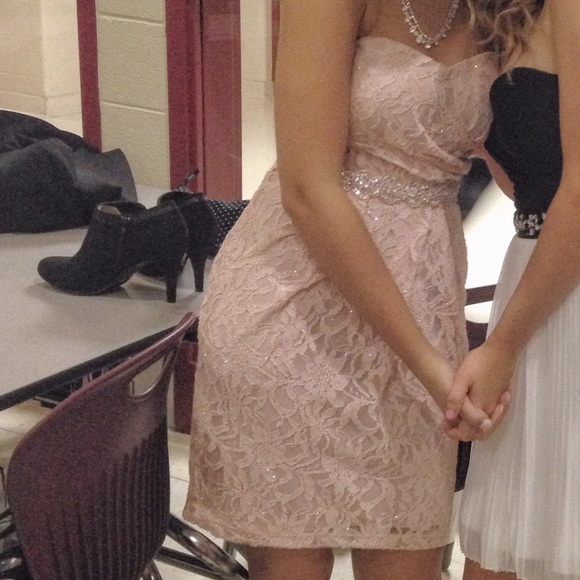 blush glittery prom dress! - Picture 4 of 4